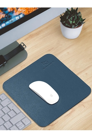 Gimarz Gimarz 25x25 Mavi Deri Mouse Paspası 215012054