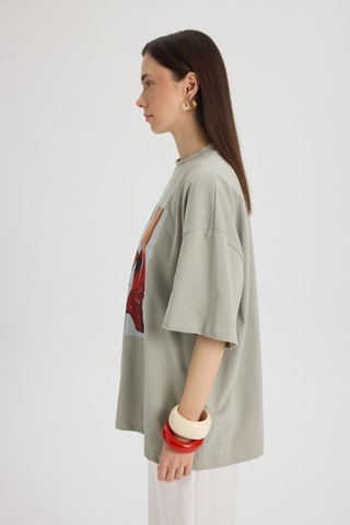 Mai Studios Co. Theory Oversize Gri T-shirt Gri