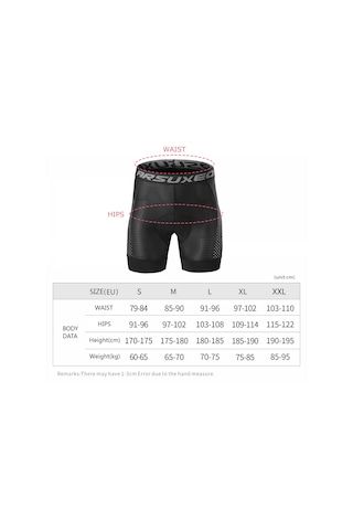 Arsuxeo Erkekler Bisiklet İç Giyim Şort 5d Jel Yastıklı L Gri