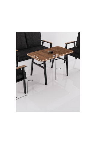 Bahçe Masası Ahşap Balkon Teras Cafe Masa Modern Dış Mekan Masa 9832 Atlantik Çam Sadece Masa Çok Renkli