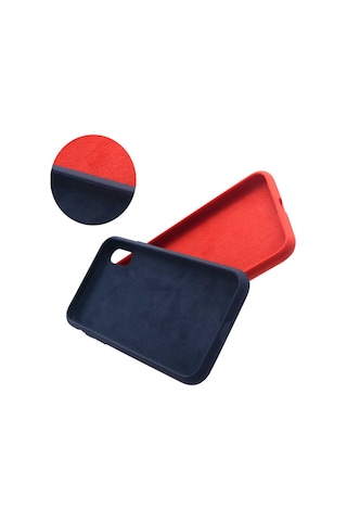 Apple Uyumlu iPhone Xr 6.1 Kılıf Zore Silk Silikon Lila