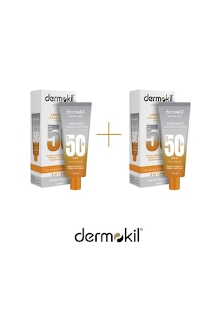 Dermokil Leke Karşıtı Güneş Koruyucu Yüz Kremi SPF50+ 2 x 50 ML