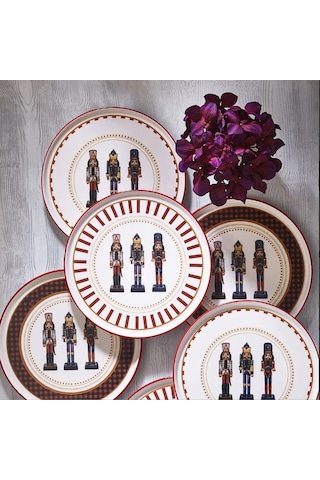 Fecra Kurşun Asker 6 Parça Servis Tabağı Seti