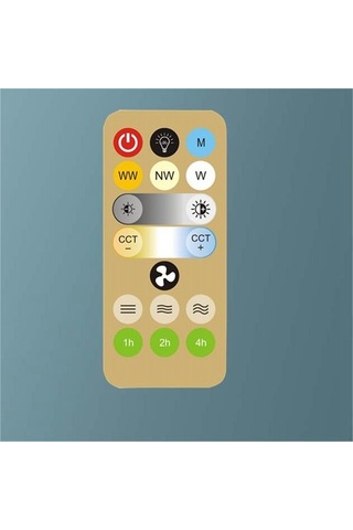 360 Dönen Tavan Vantilatörü Işık E27 Akıllı Fan Uzaktan Kumandalı Led Fan Işık Oturma Odası Yatak Odası Üst 48 W 5612 Renkli