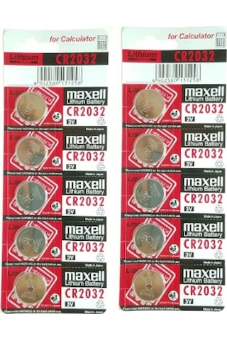 Maxell Cr2032 Lithium Pil 3 V.Cr-2032 2X5 10 Adet Pil