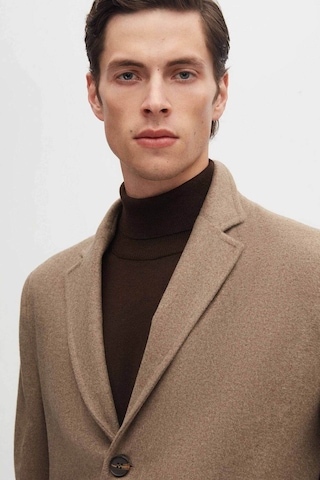 D's Damat Ds Damat Regular Fit Bej Mono Yaka Kaşe Kaban 5HF08ORT10000 Bej
