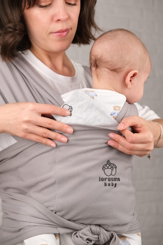 Sırt Destekli Ayarlanabilen Sling, Taşıma Şalı, Ana Kucağı Gri