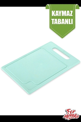 Kesme Tahtası Kaydırmaz Plastik Kesme Sunum Tahtası Pratik Kesim Panosu 160x245 Mm Royaleks-fr-107 Çok Renkli