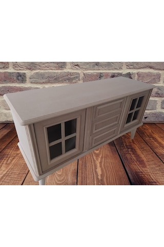Tv Sehpa Windovs Nakış Klasik Model Ahşap Kayın Torna Retro Ayak Ham125cm Elyapım