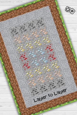 Homshtag Layers Çok Renkli Oyuncu Halısı Gri Renk Gamer Temalı Halı Minecraft Sever Hediyelik Halı Çok Renkli