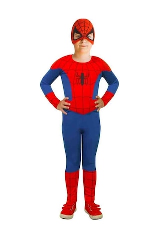 Sedirli Spiderman Kostümü Örümcek Adam Kostüm Çok Renkli