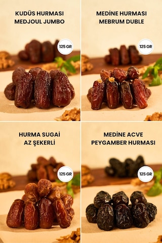 Derme Hurma Tadım Seti 4 x 125 G