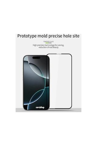 İphone 17 Pro Max Uyumlu Ekran Koruyucu Hd Tam Kaplayan Full Koruma Antistatic Temperli Cam