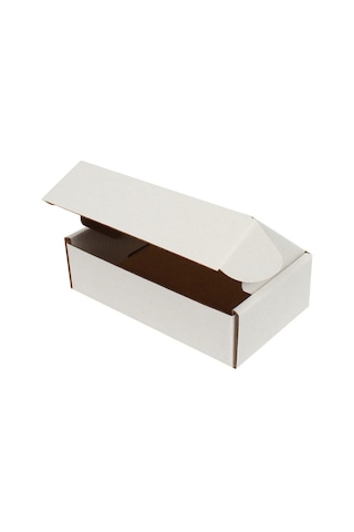 Beyaz Kilitli Kargo Kutusu / Ebat: 16x8x3 cm (100 adet)