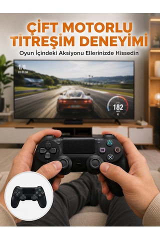 Mey İthalat Kablosuz Titreşimli Oyun Kolu Yüksek Hassasiyetli Analog Kontrol Ve Ergonomik Tutma Yeni Nesil