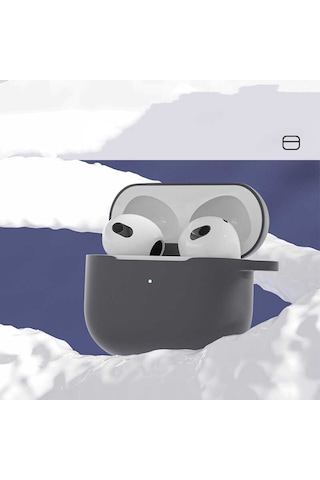 Apple AirPods Uyumlu 3. Nesil Zore Standart Silikon Kılıf Beyaz