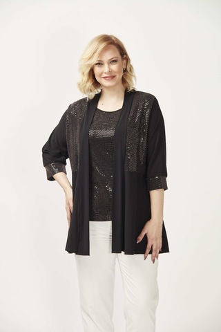 4036 Bakır 2'li Atlet-Ceket Büyük Beden Parlak Takım