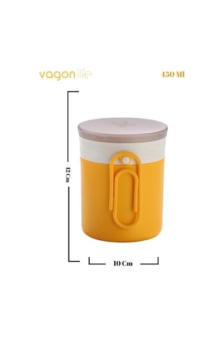 Vagon Çelik Lunch Box 450 Ml Sarı Sarı