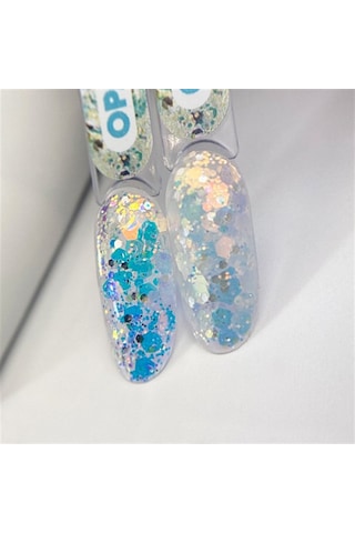 Nail Art Tasarım Jel Gel Korean Opal 5 Gr Işıltılı Nail Art Jeli Beyaz