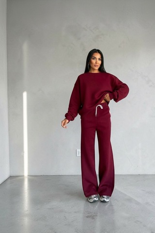 Oyhso Kumaş Eşofman Takımı Bordo