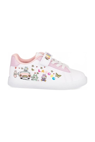 Labubu 2025 Kız Bebek Işıklı Sneaker Beyaz/pembe