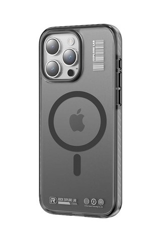 Rock Space İphone Uyumlu 15 Pro Kılıf Magsafe Antishock - Siyah Siyah