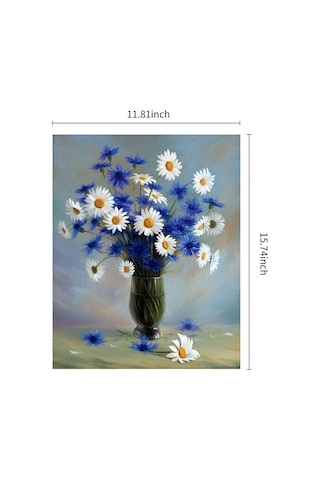 Yunboo 40x30cm 5d Papatya Desenli Ev Dekorasyonu, Dıy El Yapımı Elmas Tablo, Canlı Odalar İçin Dekoratif Resim