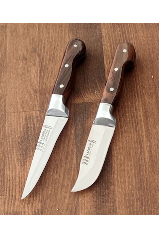 Lazoğlu Sürmene 2'li Bıçak Seti Yüzme Sıyırma Lazoğlu Hgys451 Paslanmaz Çelik