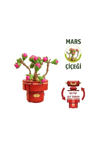 Dostoys Yapı Taşı Serisi Çiçek Yapım Seti Mars Çiçeği 162 Parça
