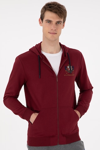 U.s. Polo Assn. Erkek Bordo Hırka Örme 50293649-vr014 Bordo
