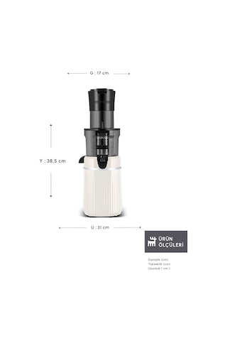 Karaca Fresh Press Slow Juicer Yavaş Sıkım Katı Meyve Sıkacağı
