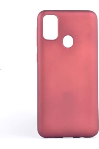Samsung Galaxy Uyumlu M30s Kılıf Esnek Yapılı İnce Slim Silikon Kapak Ryc/premier Bordo