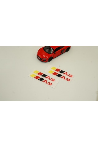 Audi A3 Logo Motor Kapağı Damla Silikon Plaka Logo Arma Amblem Ye