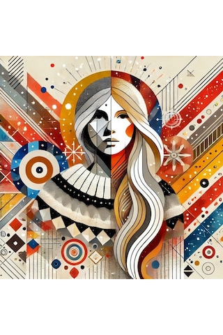 İskandinav Soyut Tablo Set Çerçevesiz 50x50cm Pvc Tablo 4'lü Set 015 Her Bir Tablo 50x50cm Büyüklüğündedir.