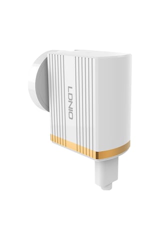 Ldnıo A1302q 2 İn 1 18w Qc3.0 Usb Arayüz Izgara Şekili Seyahat Şarj Cihazı Tip-c / Usb-c Veri Kablosu İle Cep Telefonu Şarj Cihazı, İngiltere Fişi Diğer