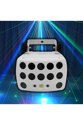 Quenlite Qd-110 Dmx Disko Led Lazer Strobe Işık Kelebek Efekti Parti Eğlence Işık Rgbw 3in1