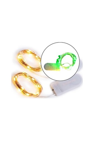 Lijinxu Magideal Su Geçirmez 2m 20leds Led Bakır Tel Dize Yeşil