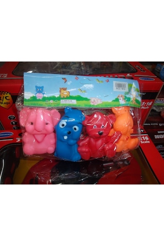 4'lü Renkli Banyo Oyuncağı Hayvanlar