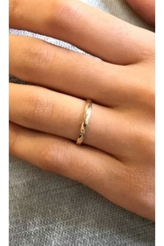 Hakan Güler Kuyumculuk Altın Düz Bombeli Alyans