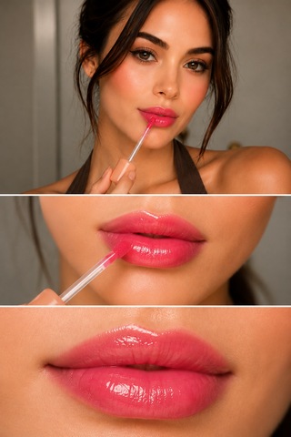 Spf30 Peptit İçeren Lip Gloss Cherry Veil 01 Kolajen & Hyalüronik Asit Destekli Nemlendirici Ve Besleyici Dudak Parlatıcısı / Joy Pepdide Kırmızı