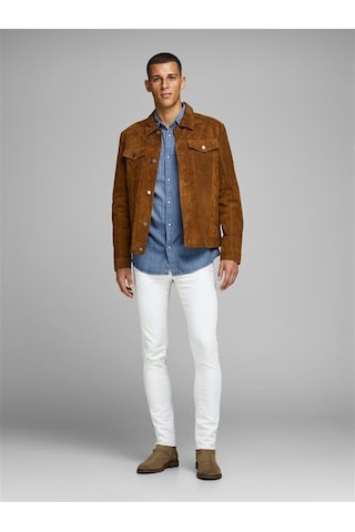 Jack&jones Jjesheridan L/s Noos Erkek Gömlek-12138115-medium Blue Denim Mavi