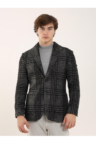 Dufy Siyah Erkek Slim Fit Mono Yaka Ceket - 94240 Siyah