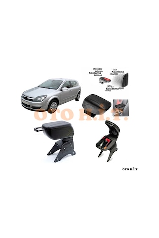 Opel Astra H Uyumlu Kol Dayama Ve Kolçak Sürgülü Bardaklıklı Ayar