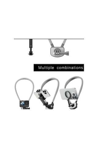 Xuweiwei Gri İlk Kisi Perspektif Cep Telefonu Gogus Askisi Tutucu Acik Hava Balikciligi Canli Yayin Surus Cekim Arac Spor Kamera Braketi Gri