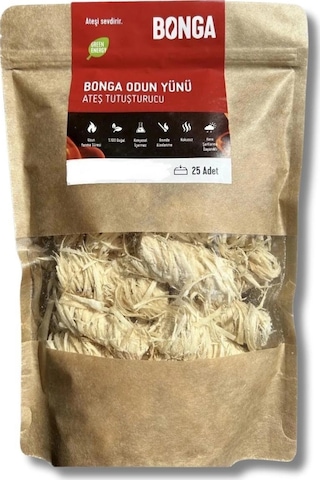 Bonga Odun Yünü Ateş Tutuşturucu - 350 G
