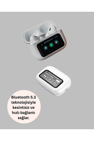 Bay Dokunmatik Ekranlı Bluetooth Kulaklık Anc Gürültü Önleme Suya Dayanıklı Yeni Nesil Najmaddin