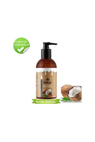 Rekze Masaj Yağı 2 Adet Hindistan Cevizi Aromalı Yenilir Erotik 120 Ml