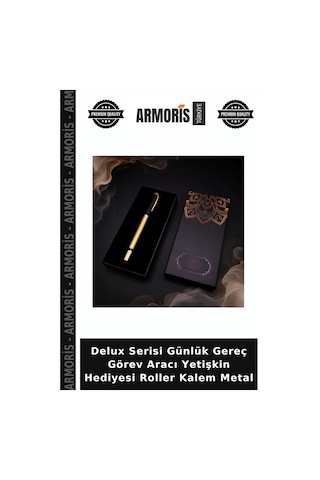 Delux Serisi Günlük Gereç Görev Aracı Yetişkin Hediyesi Roller Kalem Metal Çok Renkli