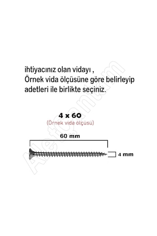 Sunta Vidası Ahşap Yıldız Ağaç Vida 3.5x30 - 100 Adet