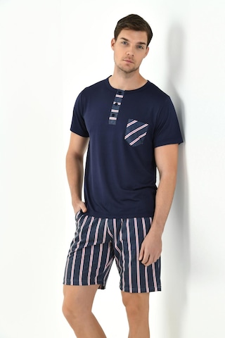 Yeni İnci 3'lü Yarım Kol Erkek Pijama Takım Epj801 001